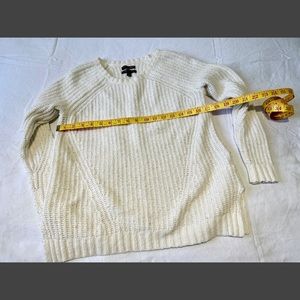 Soft cotton blend ivory sweater by American Eagle, Sz Sm GUC